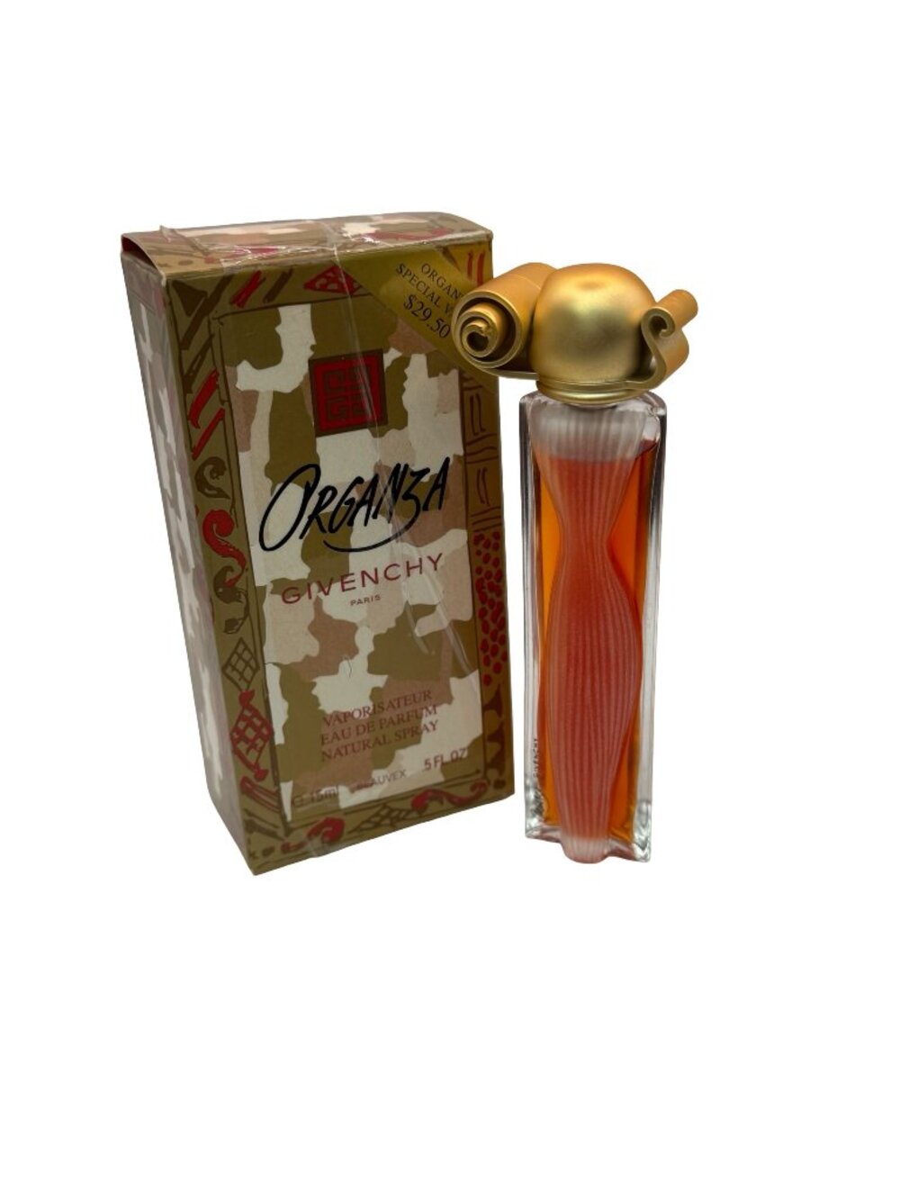 Vintage Givenchy Organza Eau De Parfum Spray 0.5 Oz Luxury Fragrance Damage Box